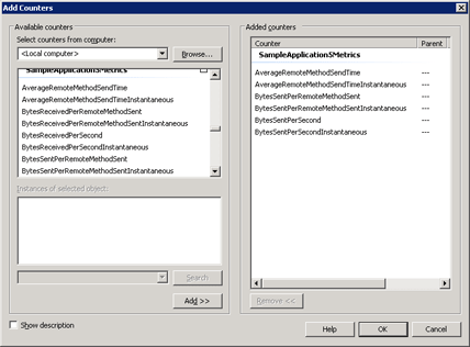 Windows Performance Monitor - Adding Counters