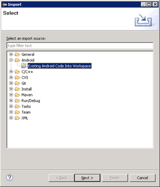 Android Project Import