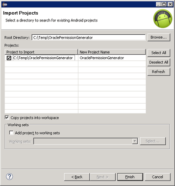 Android Project Import