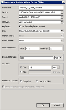 Creating a Virtual Device