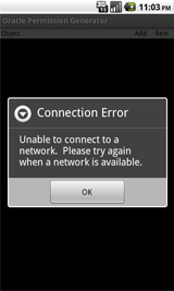 Connection Error